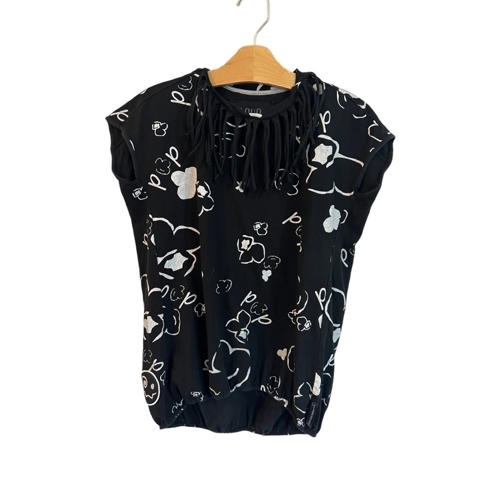 Loud Apparel Girl's Popcorn Print Dress Size 6 Organic Cotton